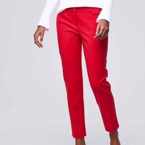 Ann Taylor LOFT Julie Trouser in Red